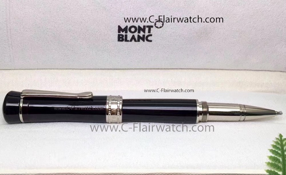 Black Montblanc Bonheur Nuit Fineliner Pen With Silver Clip Fake Black Montblanc Bonheur Nuit Fineliner Pen With Silver Clip Fake